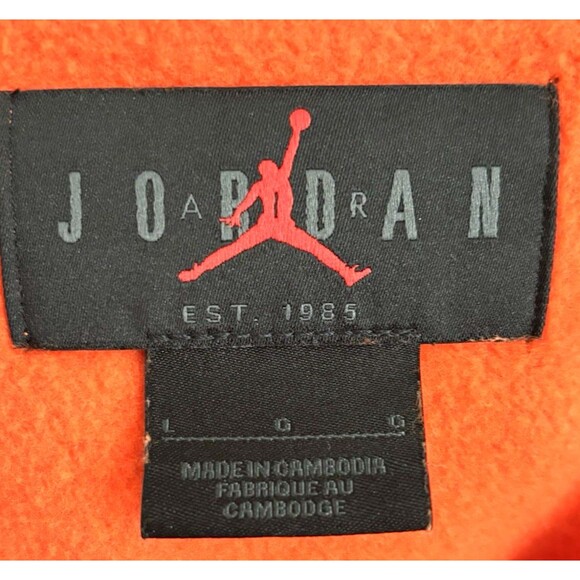 Michael Jordan Mens Spell Out Flight MVP Wheaties Crewneck Sweatshirt Orange L - Picture 9 of 9